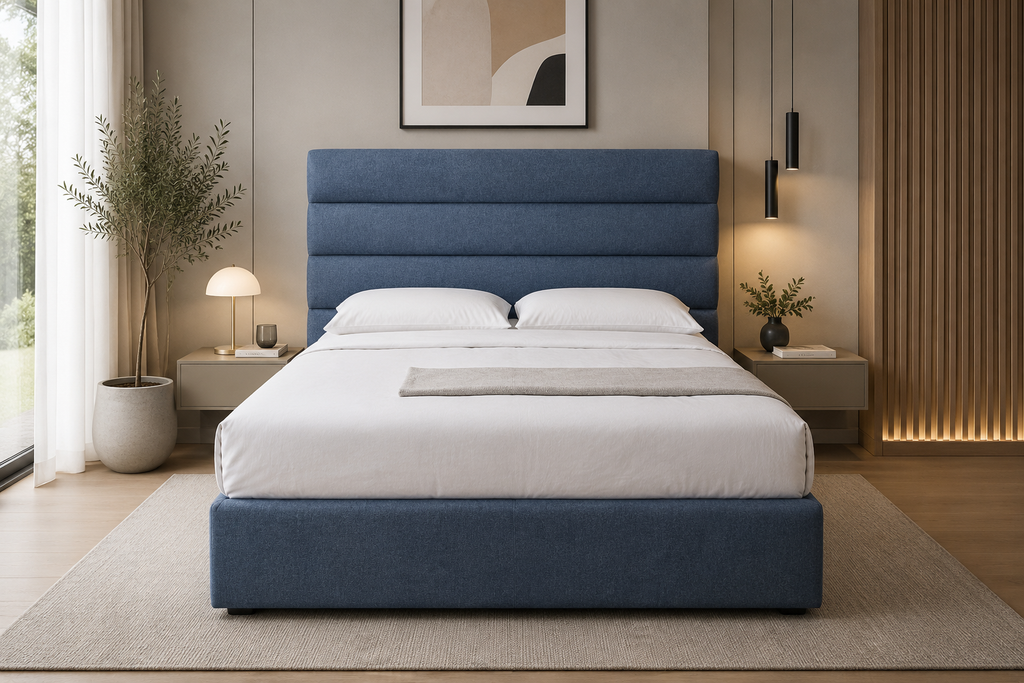 Letto Carlton con Contenitore — Tessuto Antimacchia Made in Italy