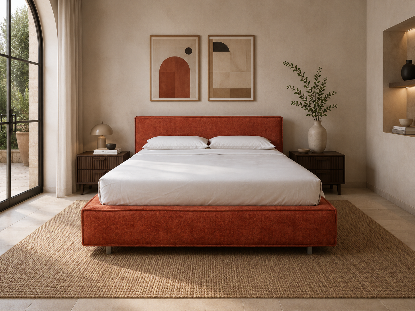 Letto Hollie con Contenitore — Alta Qualità Made in Italy