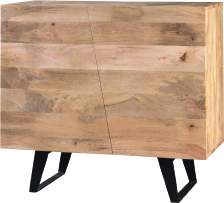 Credenza Vega 2 Ante — Legno Massello di Mango 100 cm