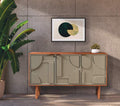 Credenza Geo — Ante Geometriche in Legno Massello 145 cm