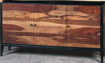Credenza Vanity — Ante Rigate in Legno Massello 160 cm