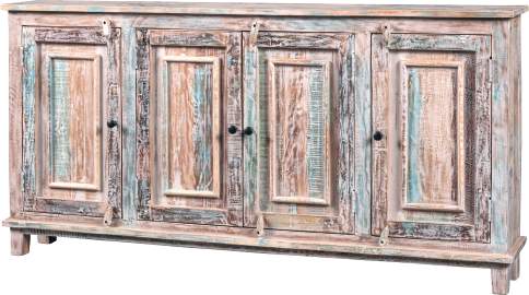 Credenza Shabby — Legno Massello Vintage 175 cm