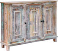 Credenza Shabby 3 Ante — Legno Massello Vintage 130 cm