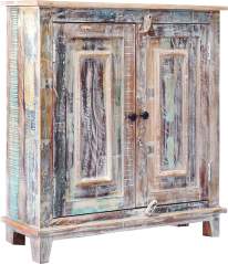 Credenza Shabby 2 Ante — Legno Massello Vintage 85 cm