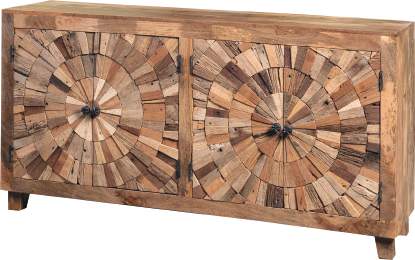 Credenza Astro — Ante a Raggiera in Legno di Recupero 180 cm