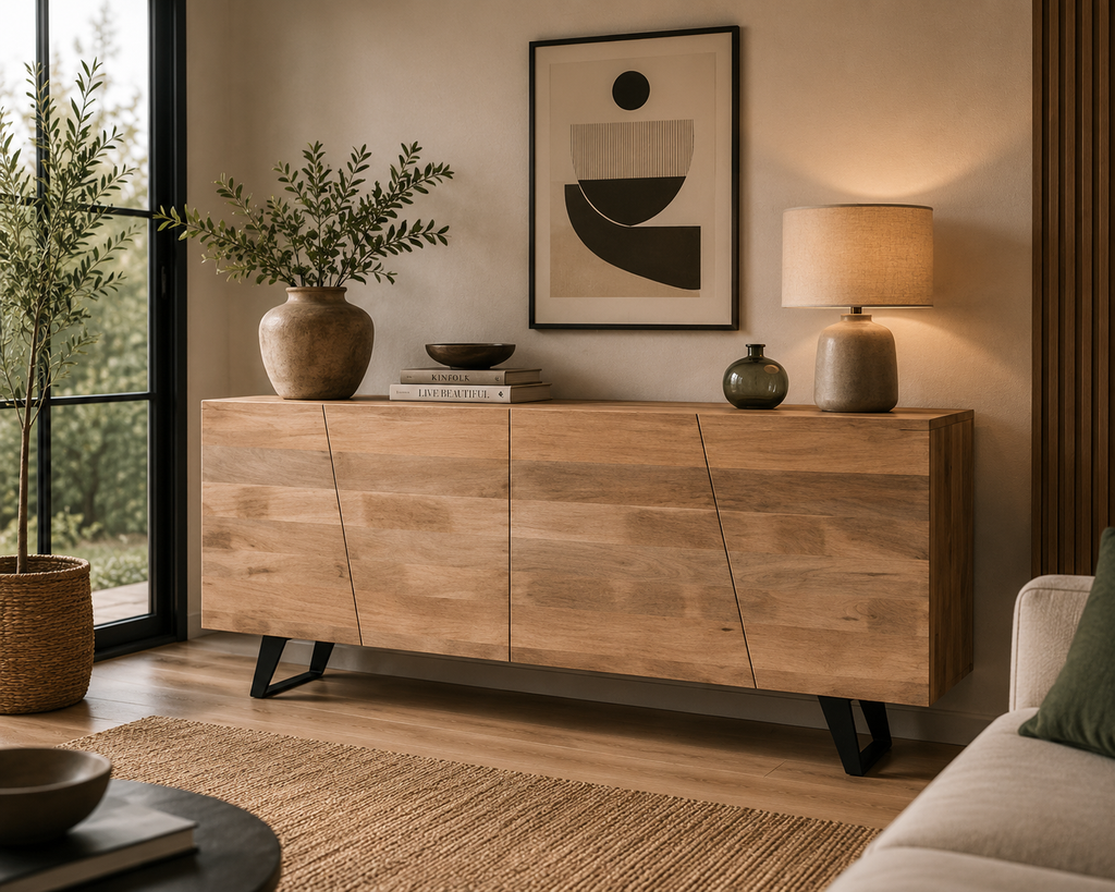 Credenza Vega — Legno Massello di Mango 160 cm