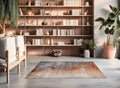 Tappeto Design 03 — Effetto Pittorico Terracotta e Grigio a Pelo Medio