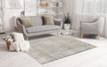 Tappeto Glossy 24 — Trame Cangianti Argento e Grigio Perla a Pelo Medio
