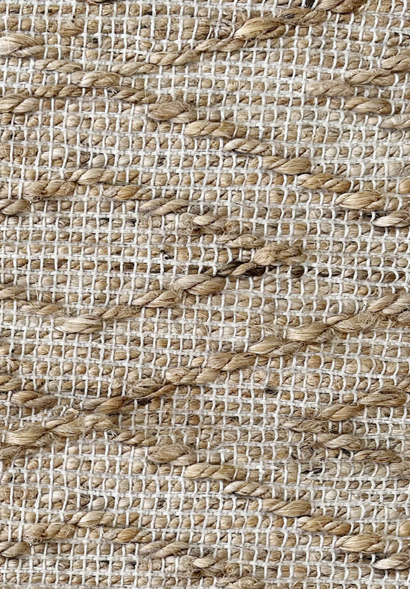 Tappeto Juta J232 Natural — Rombi in Rilievo Tessuto a Mano 150x220