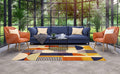 Tappeto Modern Kilim 03 — Geometrie Bauhaus Multicolor a Pelo Corto 160x230
