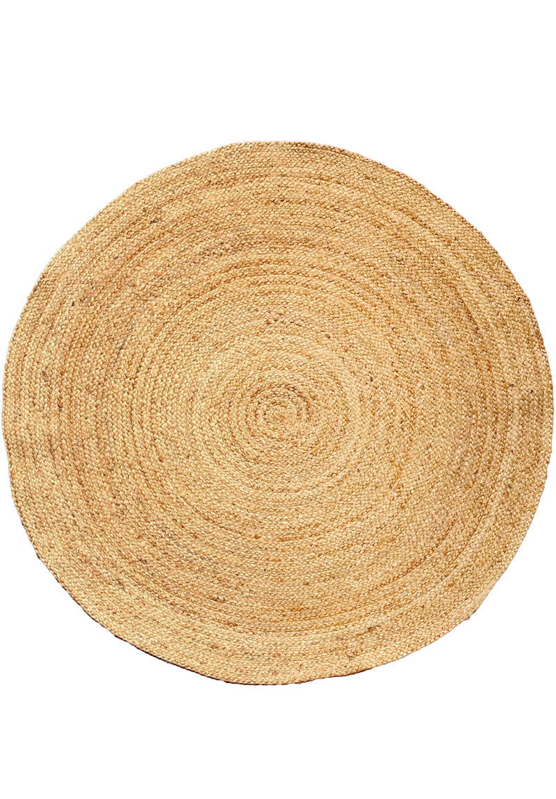 Tappeto Juta 234 — Rotondo in Fibra Naturale di Juta
